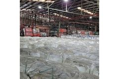 Image Stockpile of plastic in a warehouse in Melbourne, Australia.